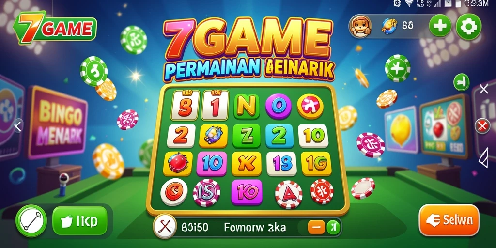 Tampilan gameplay Bingo yang seru dan interaktif.