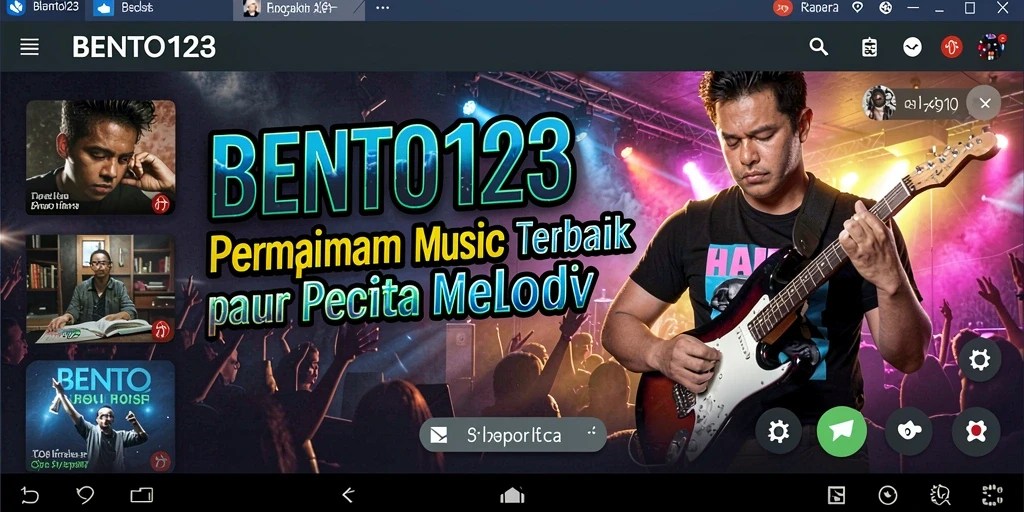 Tampilan gameplay <strong>BENTO123</strong> yang menarik saat memainkan lagu-lagu favorit.