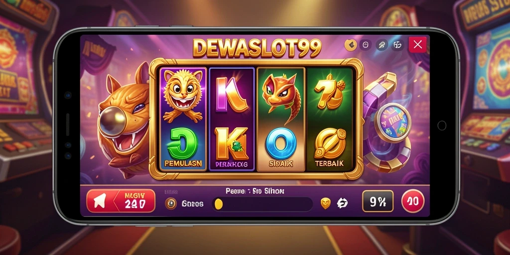 Tampilan layar permainan slot DEWASLOT99 yang menarik dan interaktif.