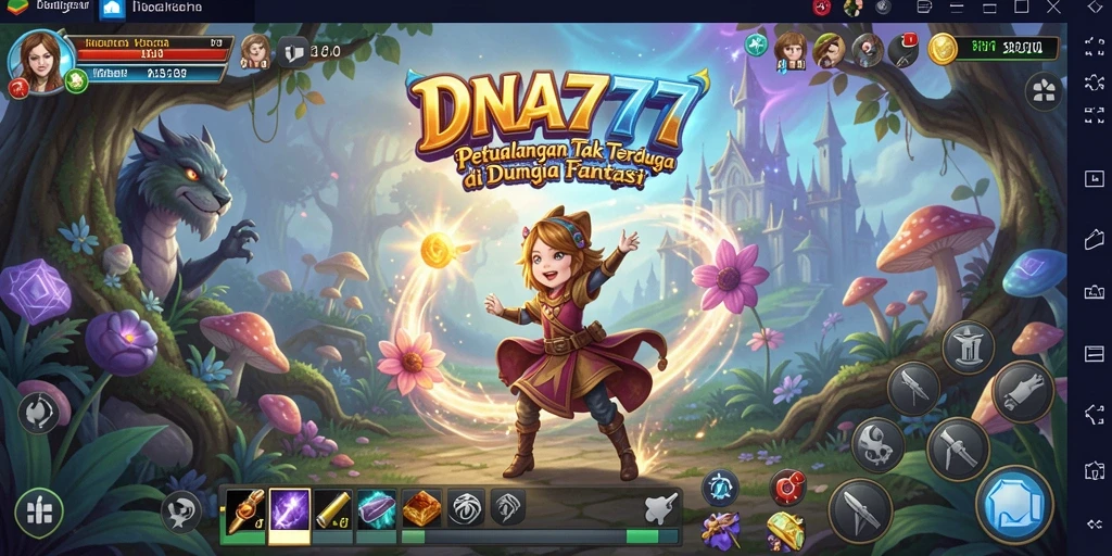Tampilan gameplay seru dari dunia petualangan DNA777.
