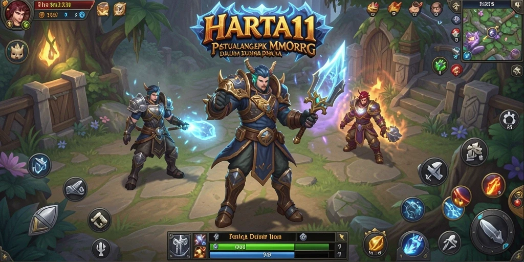 Tampilan gameplay mendebarkan HARTA11 yang memperlihatkan aksi seru dalam permainan.