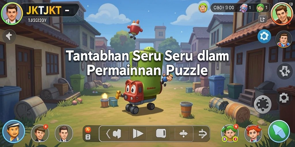 Screenshot utama JKTJKT menampilkan gameplay Puzzle yang seru dan menantang.