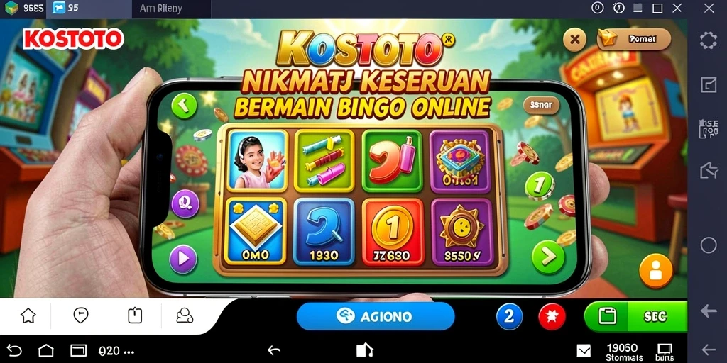 Tangkapan layar KOSTOTO menampilkan gameplay Bingo yang seru dan interaktif.