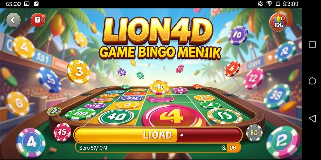 Screenshot menggambarkan keseruan permainan Bingo LION4D.