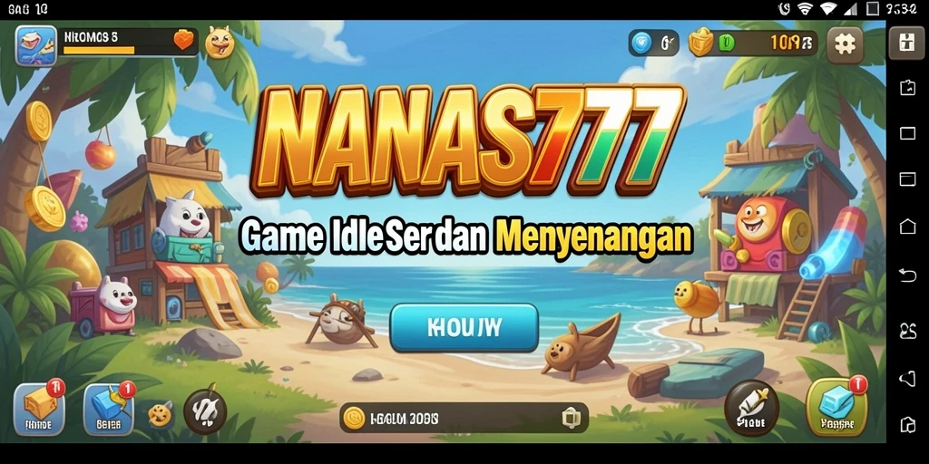 Tampilan gameplay NANAS777 yang menarik dan penuh warna.