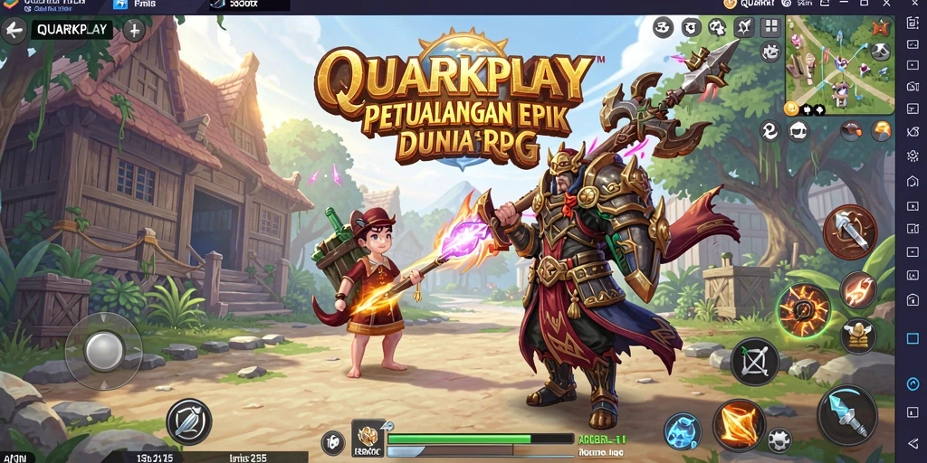 Tampilan gameplay seru dan menantang di QUARKPLAY.