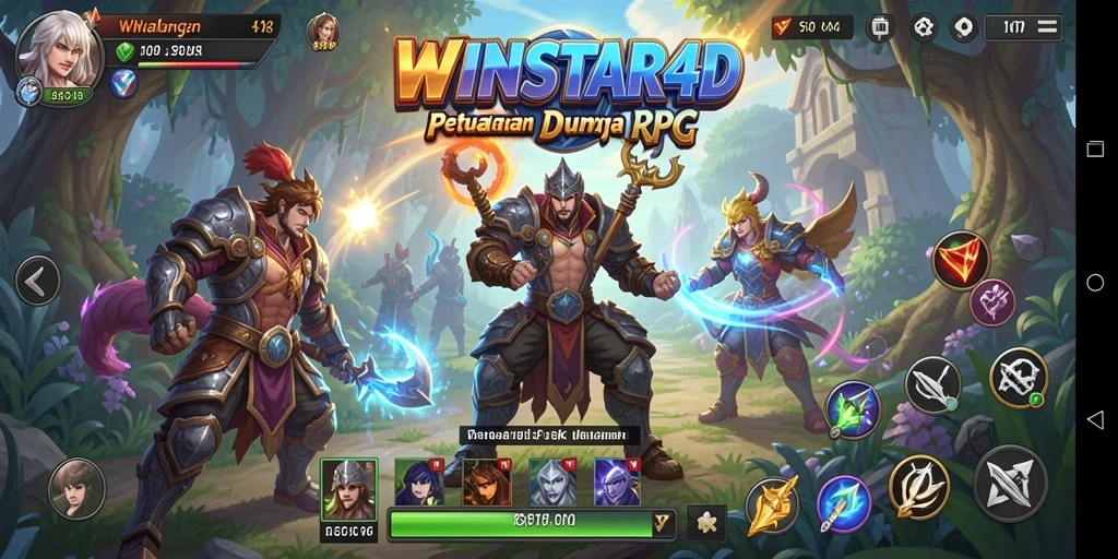 Gameplay epik di WINSTAR4D dengan aksi RPG yang mendebarkan.
