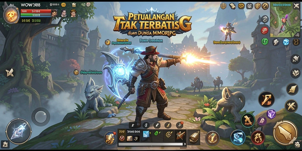 Gameplay WOW388 yang menarik dalam dunia MMORPG yang penuh petualangan.